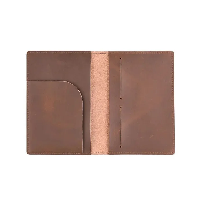 Handmade Personalised Leather Passport Cover Men Customized Personalized Passport Holder with Names