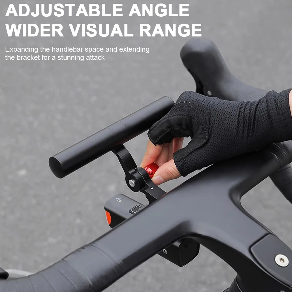 Bicycle Handlebar Extension Bracket Alloys Bike Handlebar Extender Lightweight Bike GPS Support Rack for Speedometer Headlight