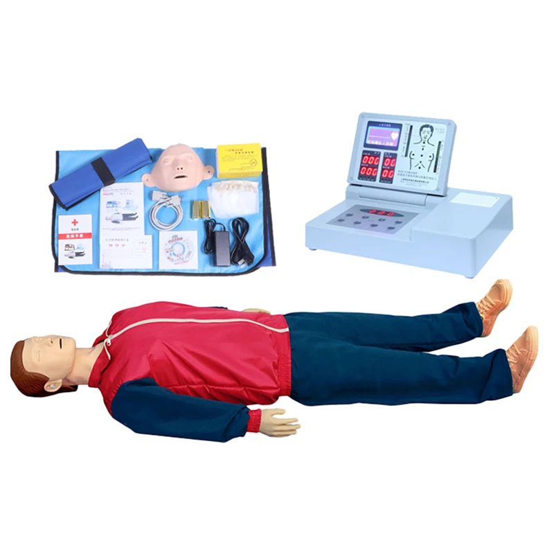 

Cardiopulmonary Resuscitation Simulator 3.5Inch LCD Display First Aid Dummy Training Lifesaving Training Model