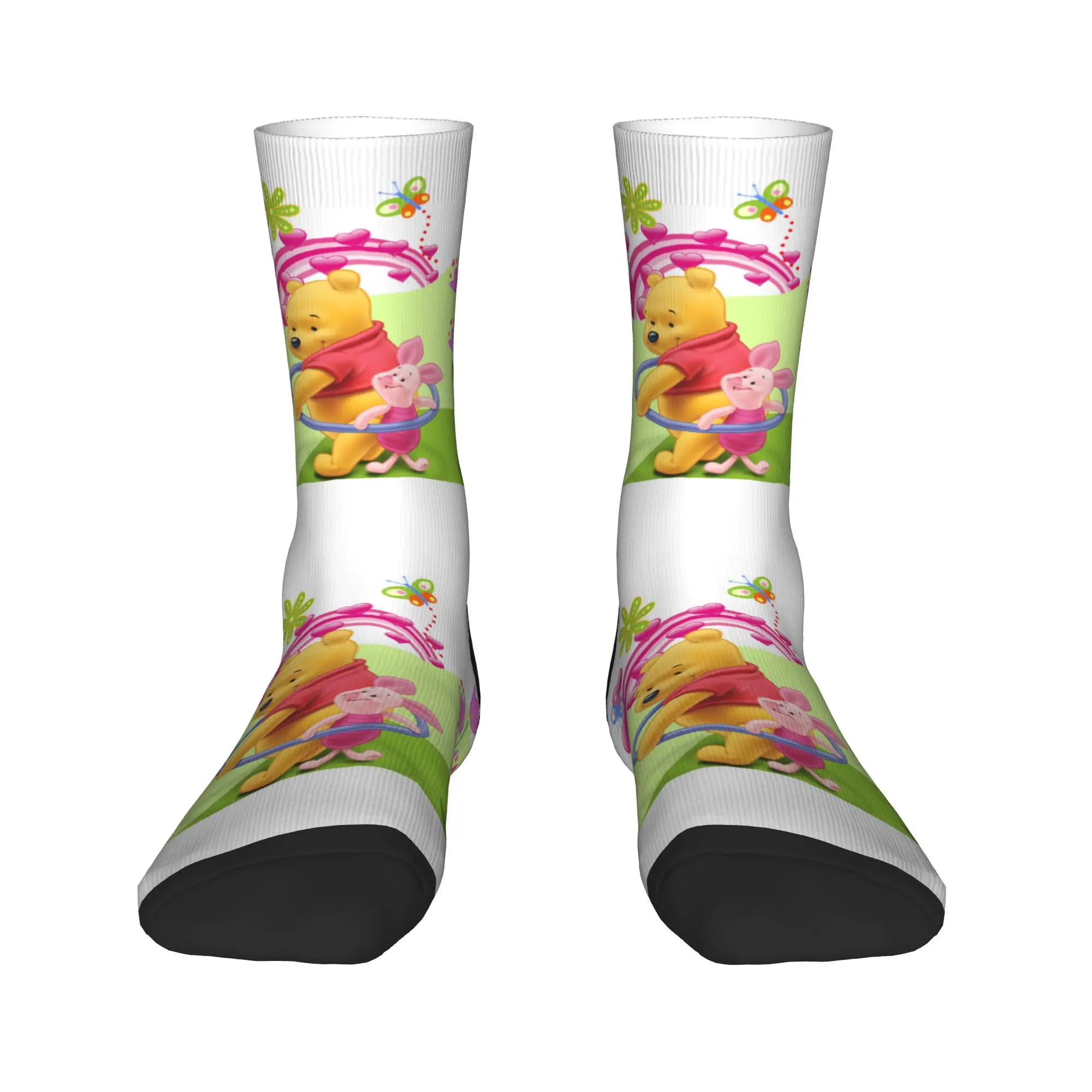

Winnie The Pooh Animation Cartoon Men Women Crew Socks Unisex Cool Spring Summer Autumn Winter Dress Socks