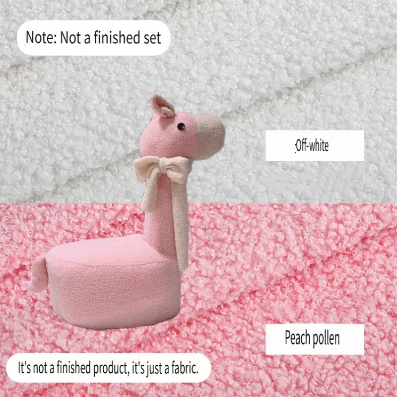 1/2/3-meter synthetic sewing fabric Thickened lambswool with uniform particles DIY handmade doll clothing fabric.