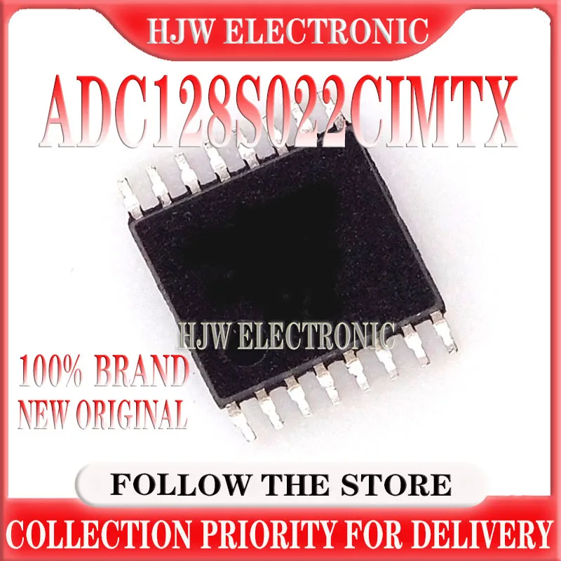 

10-100PCS Original genuine ADC128S022CIMTX/NOPB TSSOP-16 12-bit analog-to-digital converter chip