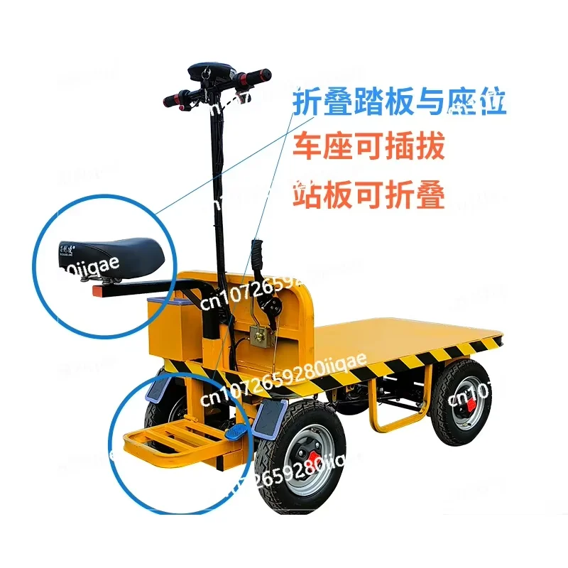 Electric Flatbed Truck, Push Truck, Load King Stall , Hand Push and Pull Freight Four-wheeler, Freight , Transporter