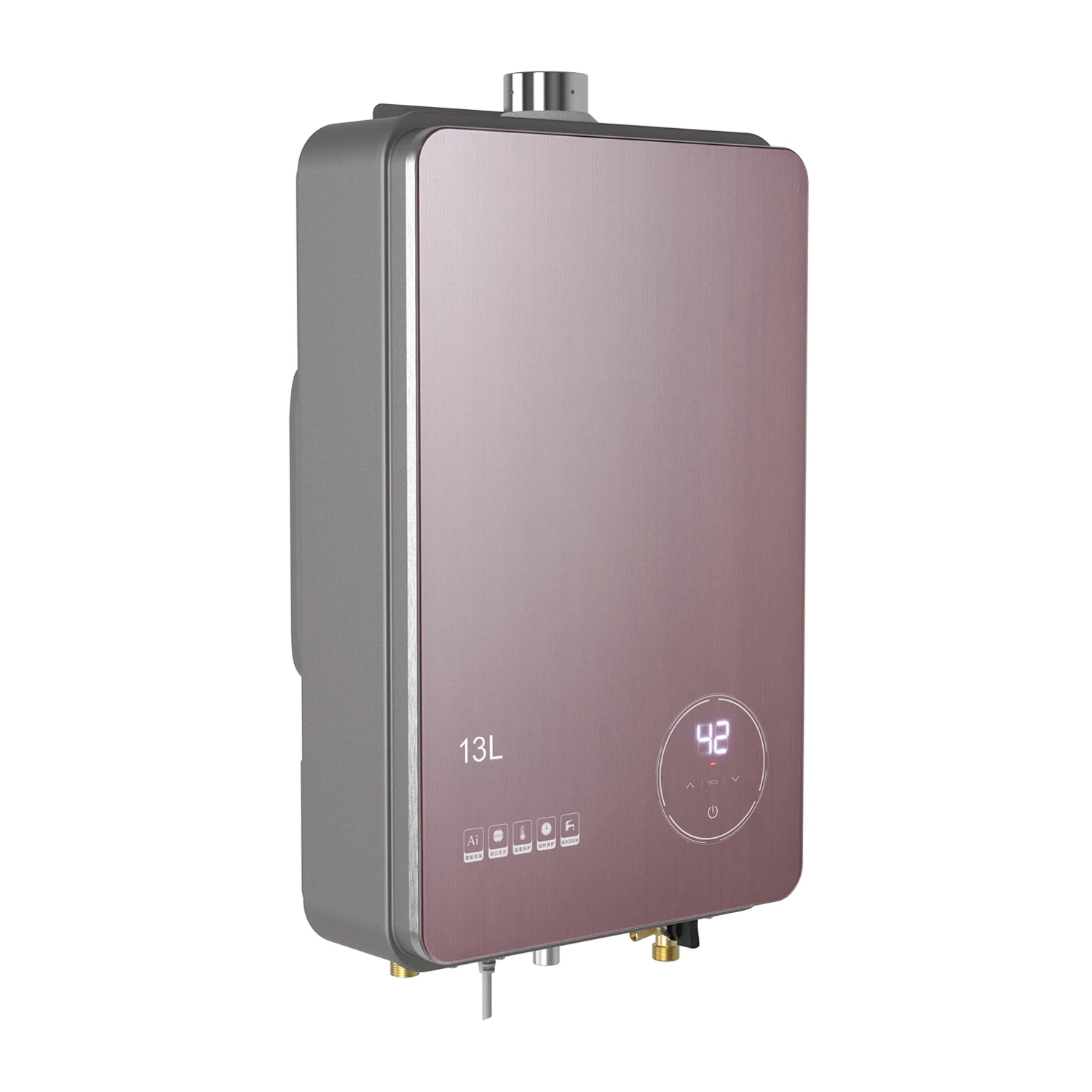 Indoor Tankless Natural Gas Water Heater Constant Temperature Type Propane Instant Hot Copper for Household Use view 2
