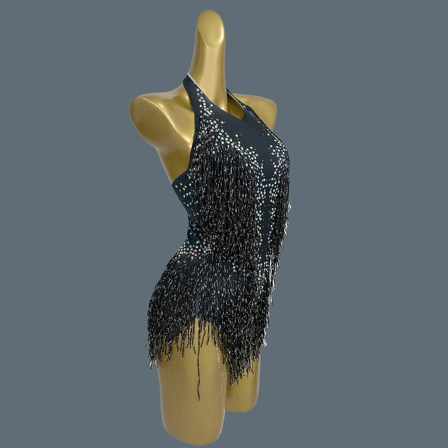 Classic Sparkly Rhinestones Tassel Bodysuit for Women Sexy Gig Performance Costume Nightclub Showgirl Show Stage Bodysuit Lliusu