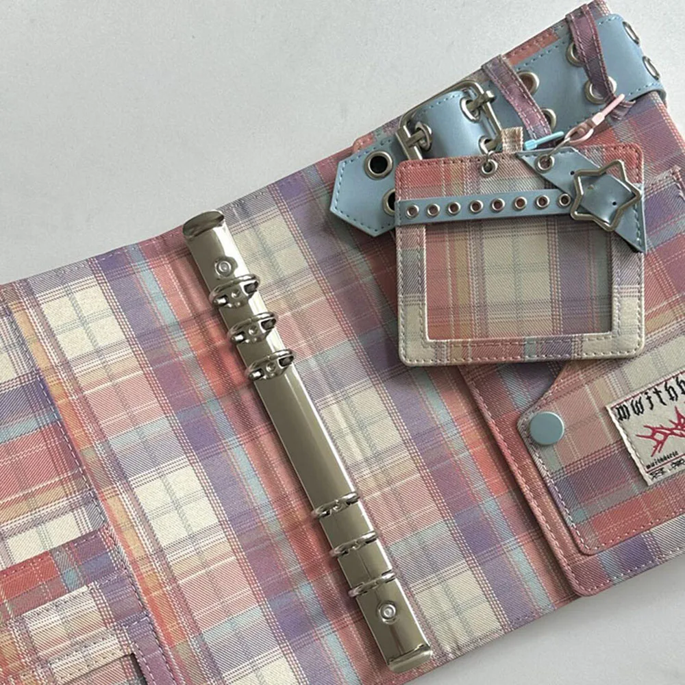 A5 4 Grids Denim Photocard Album Retro Kpop Binder for Idol Card Storage Collection Gift for Girls