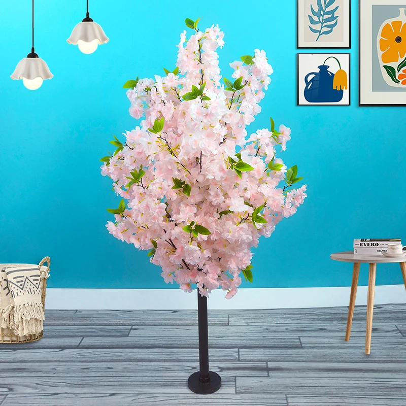 Artificial Cherry Tree for Decoration, Simulated Plant, False Tree, Room, Hotel, Party, Wedding Background, Garden, Home