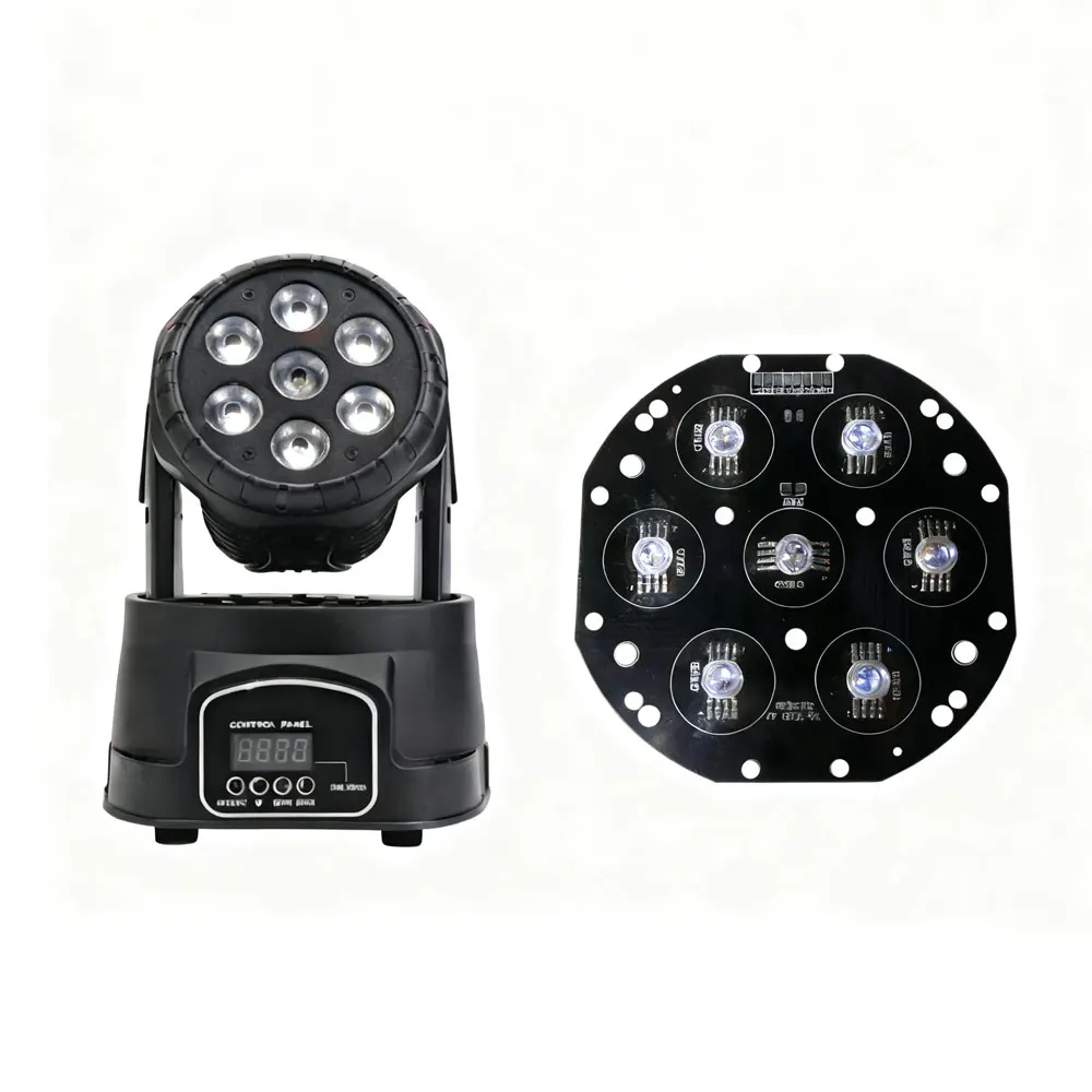 

7 LEDs High Power 4in1 RGBW LED Module for Small Moving Head Light Stage Light Repair Part Full Color Replacement Light Source