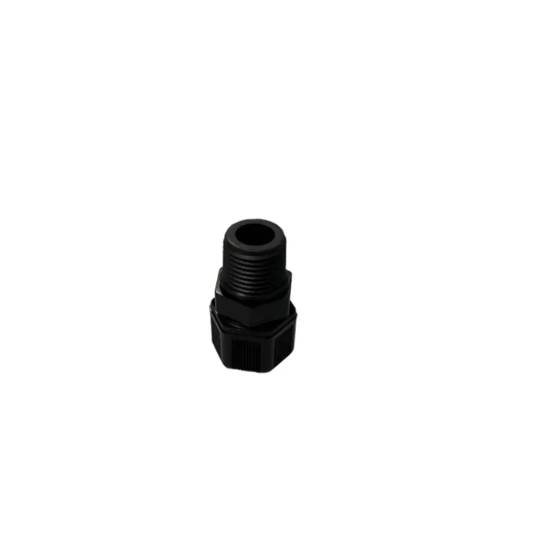 PJ-093 Black Nylon Compression Fitting Standard Diameter 12mm pH ORP 1/2 NPT Thread