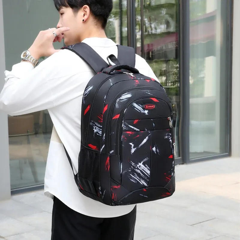 2023 New Boys Fashion Backpack Large Capacity Leisure Travel Bag College Student Bag Can Be Used As Laptop Bag Schoolbag