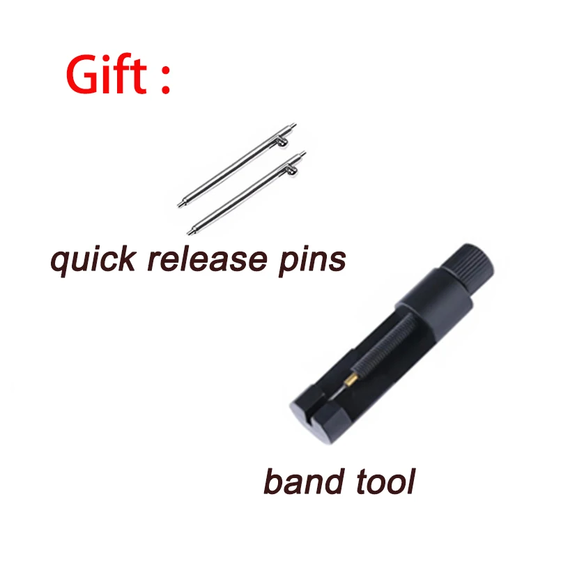 Correa de reloj de liberación rápida de 18mm, 19mm, 20mm, 21mm, 22mm, 23mm, 24mm y 25mm, pulsera de acero inoxidable, correa de muñeca de Metal, correa Universal