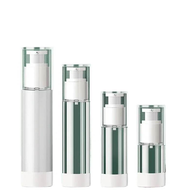 

15ml 30ml 50ml 80ml 100ml Clear Airless Cosmetic Cream Pump Bottle Travel Size Dispenser Makeup Container for Cream Gel Lotion