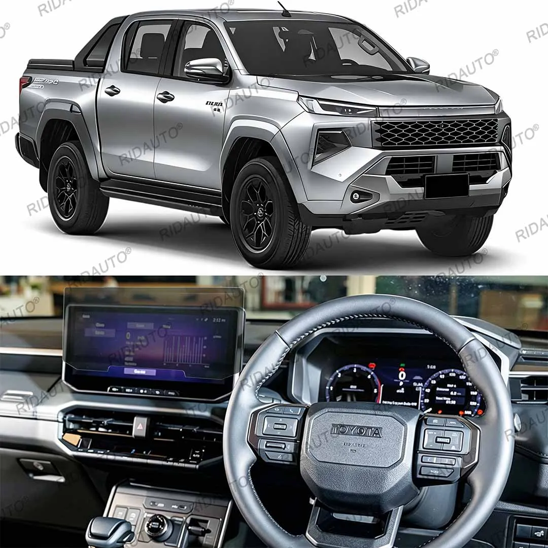 12.3 Inch Screen Protector For Hilux Travo 2026 9H Tempered Glass Anti Fingerprint Navigation Protective Film Car Accessories