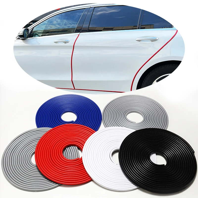 

5/10 м со стальным диском Автомобильная дверь Противоударная полоса бампер отделка края Защита от царапин уплотнительная полоса Стайлинг автомобильный Декор