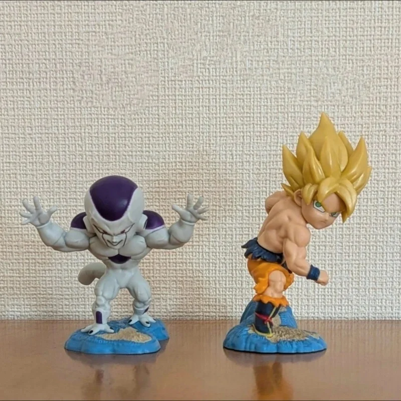 Figura de Goku Super Saiyan de Bandai, modelo Dual Burst, juguete coleccionable Gashapon, decoración de escritorio para fanáticos del Anime