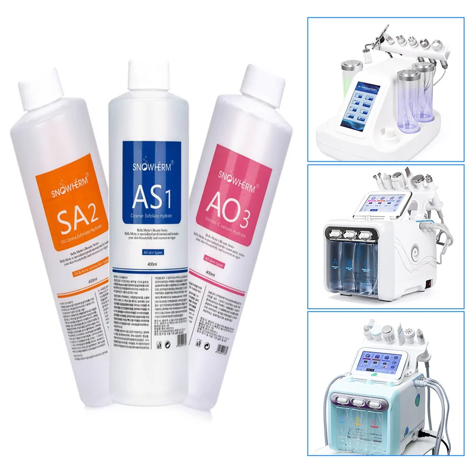 400ML Aqua Peeling Solution AS1 SA2 AO3 For Hydra Dermabrasion