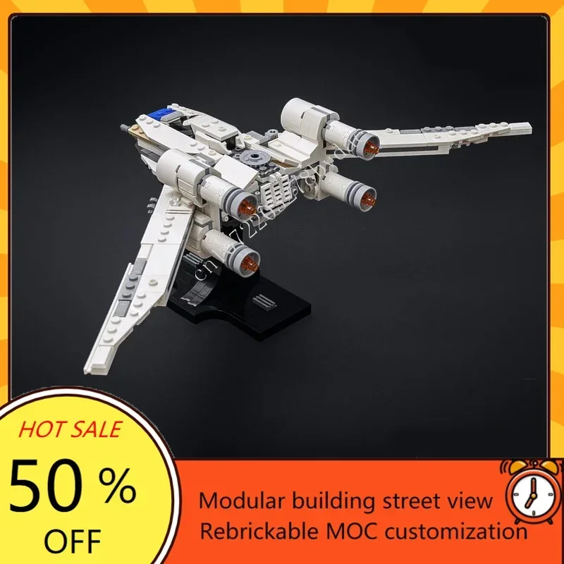 505PCS U Wing Starfighter Space War Militaire MOC SpaceShip Battle Model Aangepaste puzzels Architectuur DIY-assemblagemodel Speelgoedcadeau