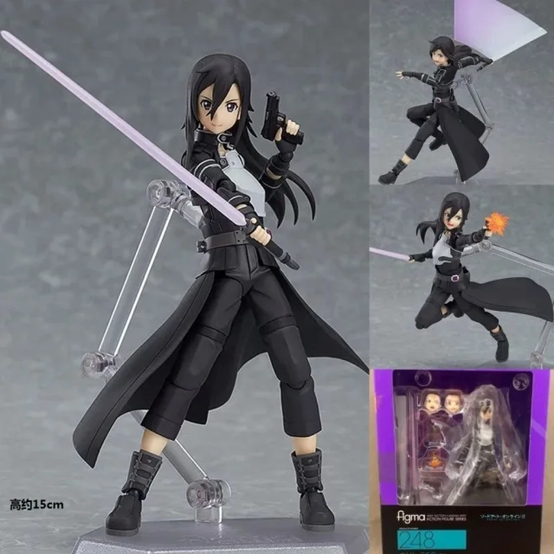 13cm Sword Art Online Anime Figure Kirito Yuuki Asuna Kiriko Action Figurine Statue Decoration Collection Kid Toys Birthday Gift