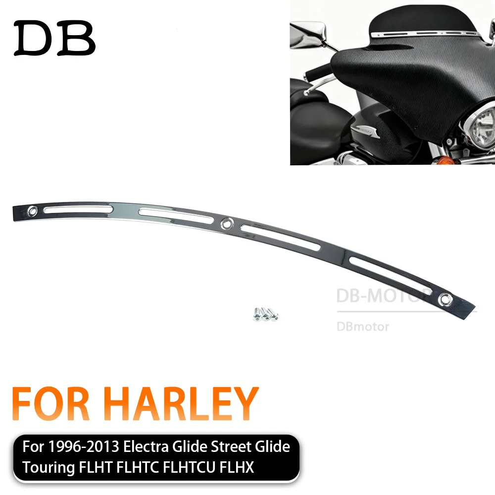 

Motorcycle Windscreen Windshield Trim For Harley Touring Electra Glide Limited Street Glide FLHX FLHTC CVO 1996-2013 Accessories