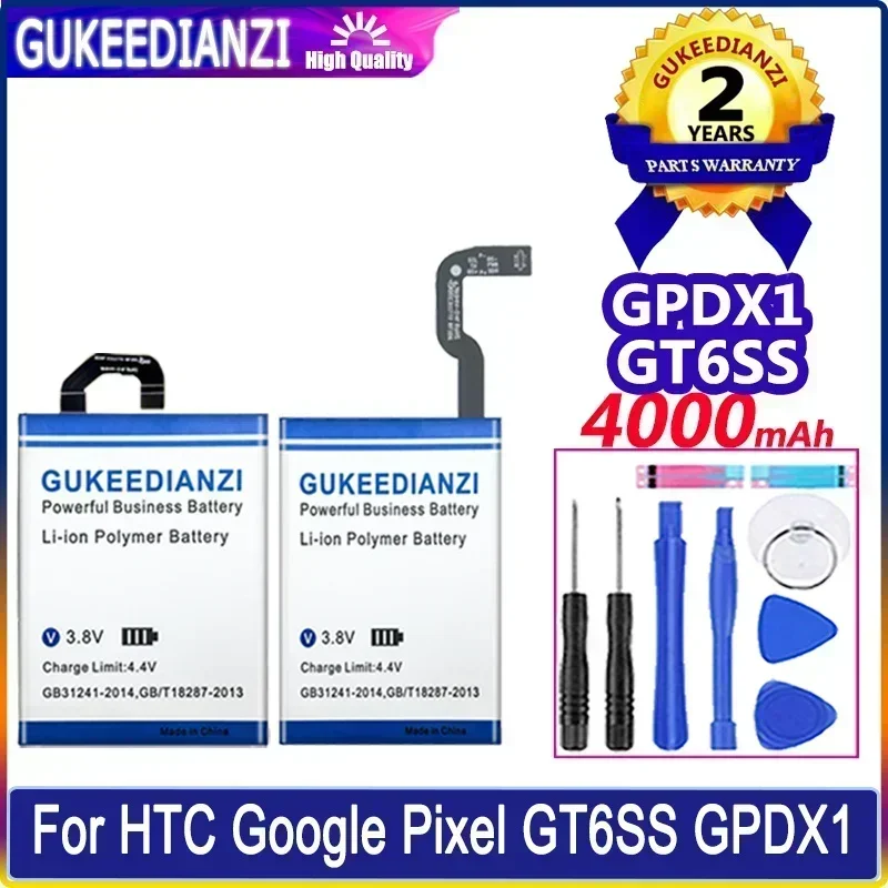 GPDX1 GT6SS 1850mAh/4000mAh For HTC Google Pixel Fold  Mobile Phone Batteries Replacement Smartphone Portable Battery