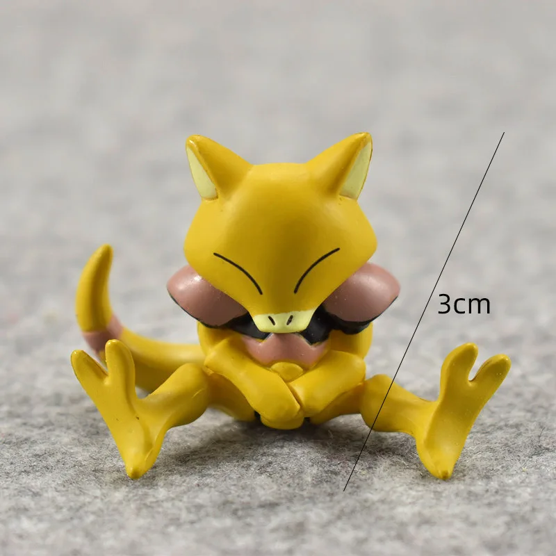 Pokemon Mini Figures Pikachu Charmander Bulbasaur Squirtle Eevee