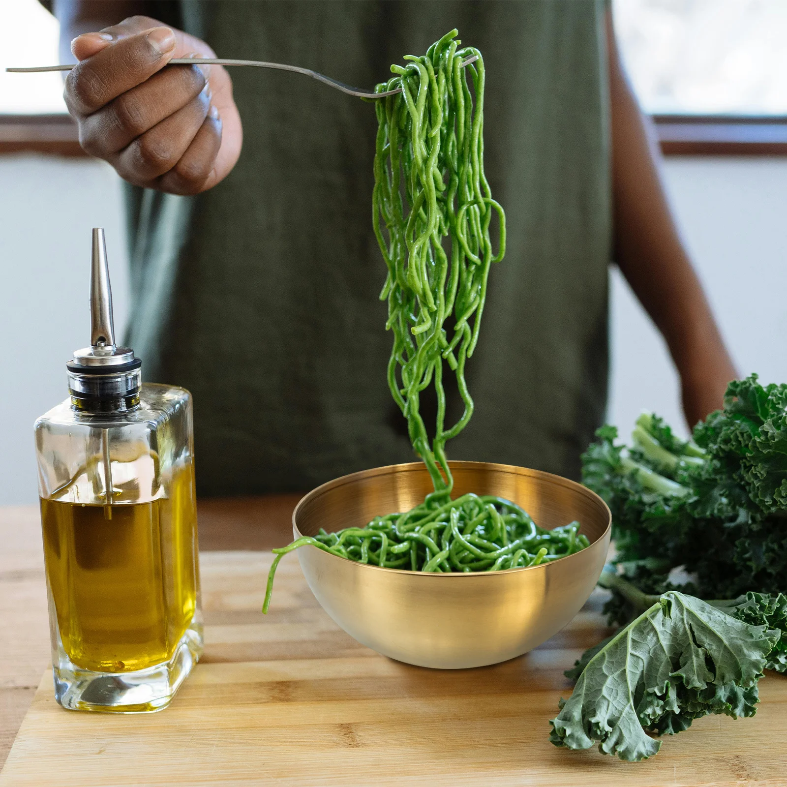 

Premium Stainless Steel Fruit Salad Mixing Bowl Multi-use Snack Container Kitchen Gadget for Soup Rice Noodles