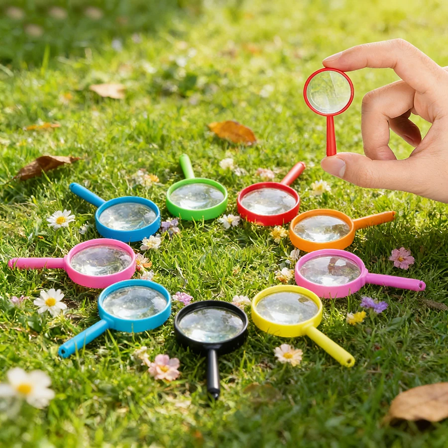 16/32Pcs Plastic Handheld Magnifying Glasses – Lightweight Reading Magnifier for Office, Inspection, Document Review & Daily Use