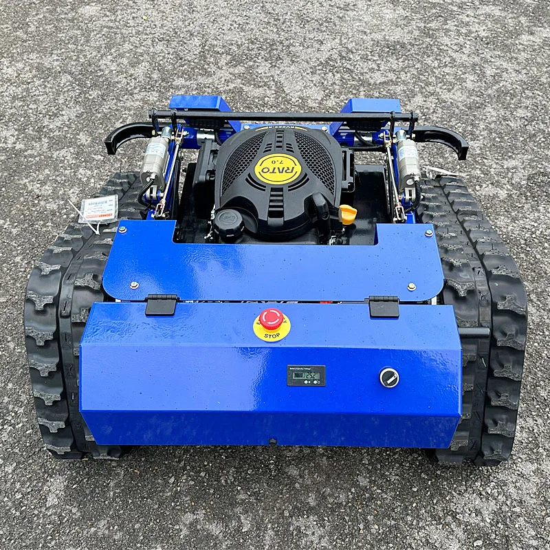 Customized Robotic Smart Lawn Mower Self-Propelled Industrial Grade 24V Wireless Automatic Grass Trimmer 224cc Engine