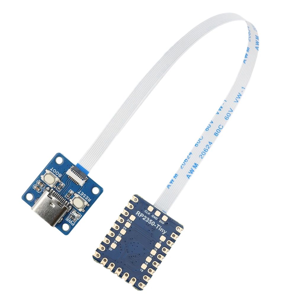 Rp2350 mini módulo de placa de desenvolvimento microcontrolador rp2350a dual core arquitetura dupla 3 processador RISC-V para raspberry pi