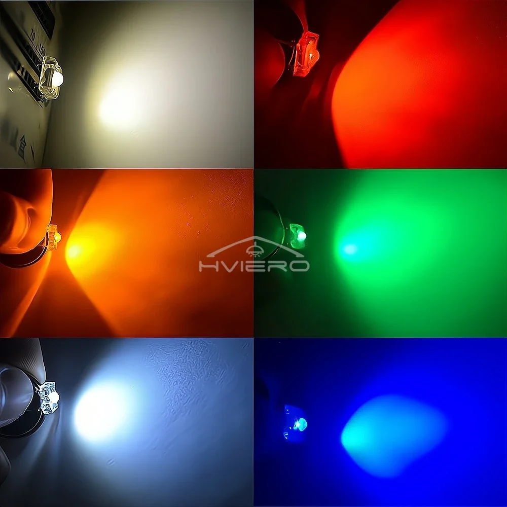 Perles de dôme Led Piranha 500/1000x3mm, Diodes Super flux multicolores Ultra lumineuses pour bricolage, décoration de vacances à domicile, éclairage de signalisation