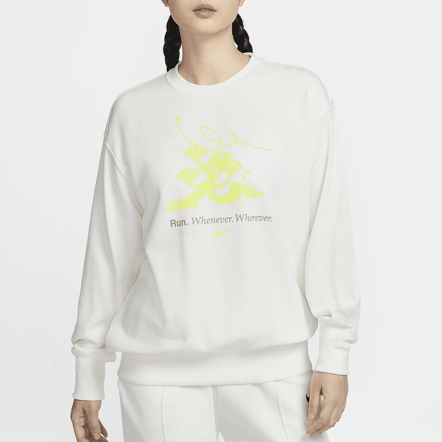 

Nike Genuine Women's Dropped-Hem Training Hoodie HQ4737-133