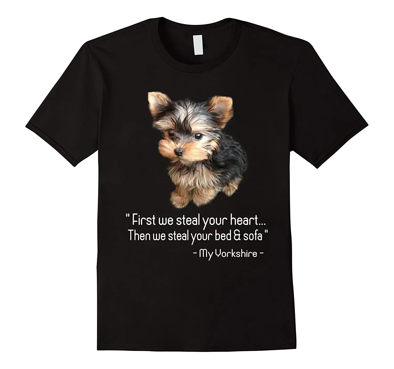 

men clothingcustom t shirt harajuku Cute Yorkshire Terrier Dog Lover Gift T New 100% Cotton Short Sleeve O-Neck Casual Mens Top