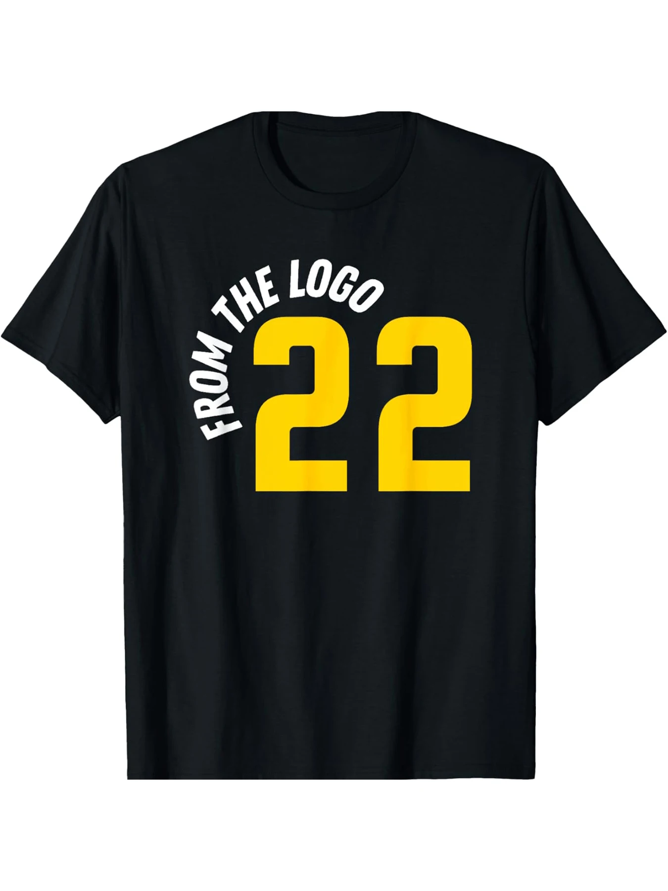 

From The Logo 22 Men and women short sleeve T-shirt black round neck