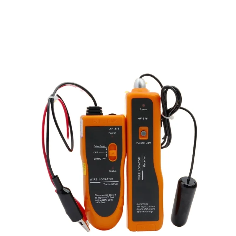 Network Cable Tester NF-816  RJ11 RJ45 Cat5 Cat6 Underground Telephone Wire Locator Network Cable Wire Tracker Tester Finder