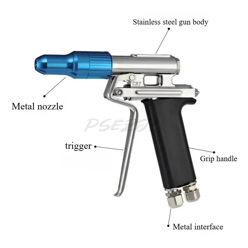 Water Vapor Mixing Gun High-pressure Cleaning Gun Dedicated Integrated Cleaning Double Tube Water Vapor Gun