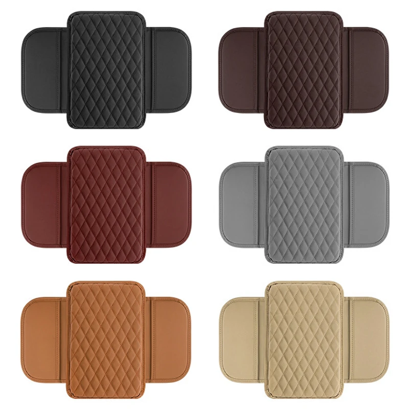 

Universal Car Armrest Box Pad with Storage Bag Auto Center Console Protector Cover Elbow Support Cushion Height-increasing Pads