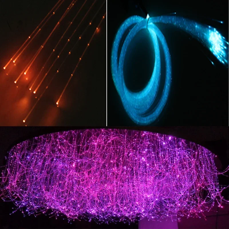 

DIY plastic fiber optic lights for Christmas decorations