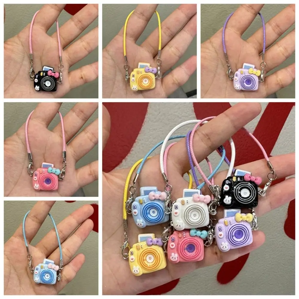 Mini DIY Camera Dress Up Plush Toy for 17cm Labubu Doll Accessories Dollhouse Hanging Neck Accessories Dollhouse Pendant