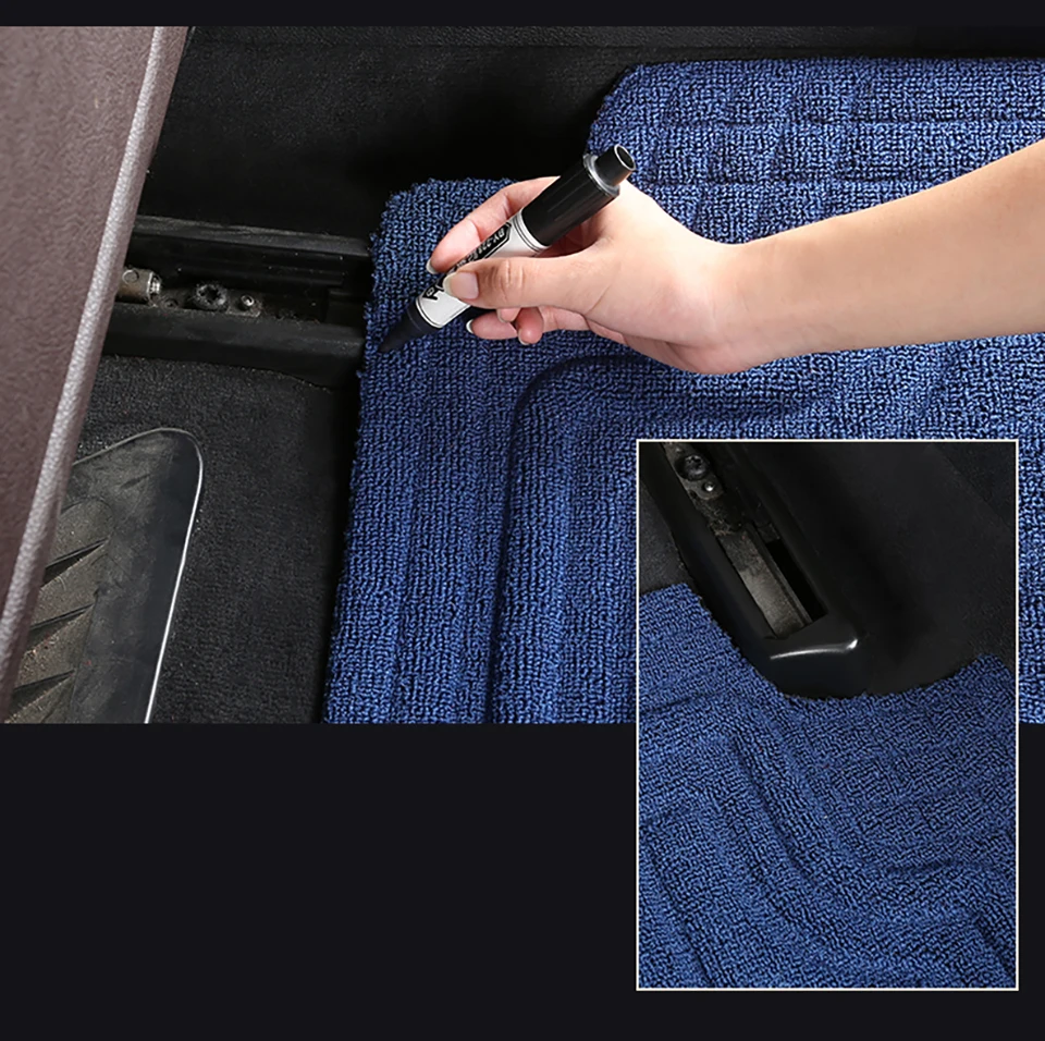 Universelle Autofußmatten für Suzuki Vitara, Audi Q7 4M, Skoda Karoq, Nissan Kicks, rutschfeste Auto-Fußmatten, Fußpolster fürs Auto – Detail 11