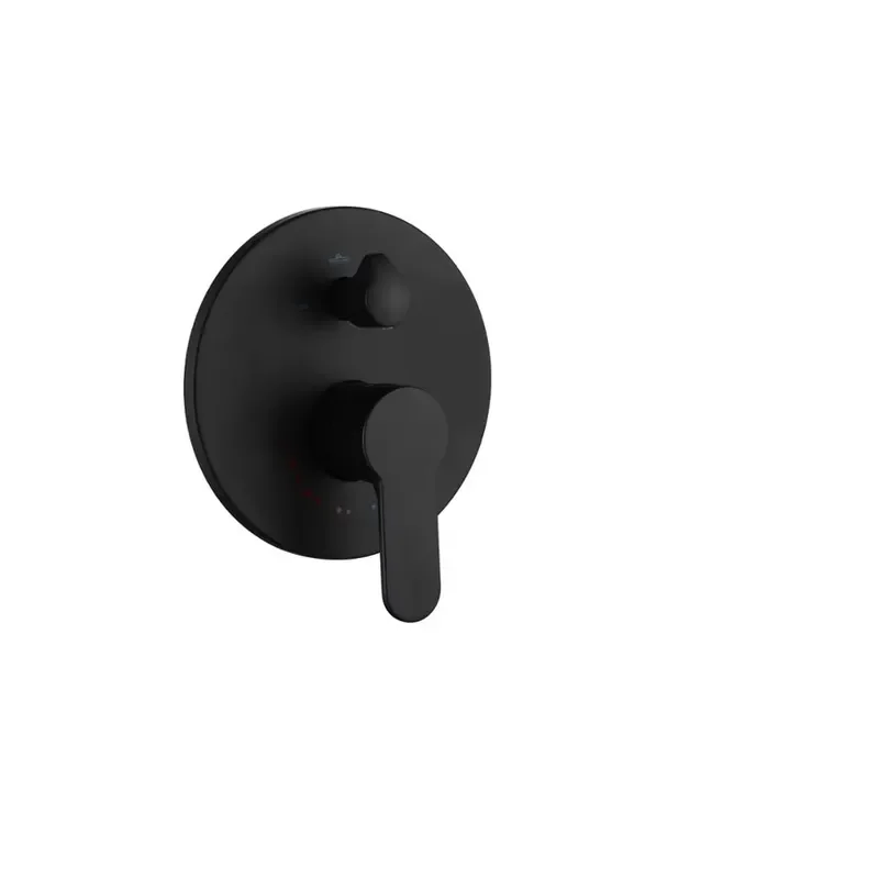 Brass Bathroom Shower Set Matte Black Wall Mounted Bathroom Shower System 10 Inch Rainfall Shower Combo Set for Home