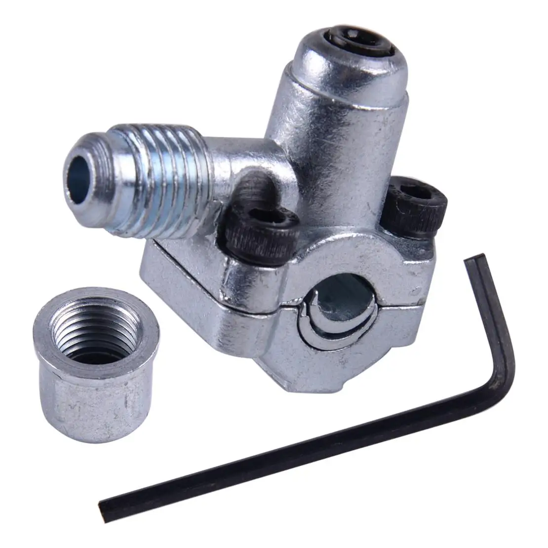 3 in 1 BPV31 Bullet Piercing Valve Copper Tubing Refrigerator Charging Tap Access Part Silver for Air Conditioners HVAC