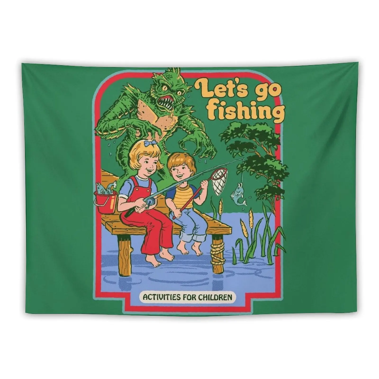 

Let's Go Fishing Tapestry Nordic Home Decor Decorative Wall Murals Home Decor Accessories Tapestry