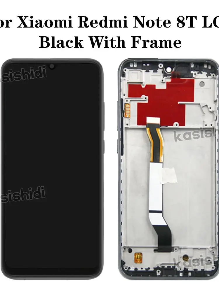 LCD For Xiaomi Redmi Note 8T Display Touch Screen Digitizer Assembly Replacement For Xiaomi Redmi Note 8T With Frame Back Cover