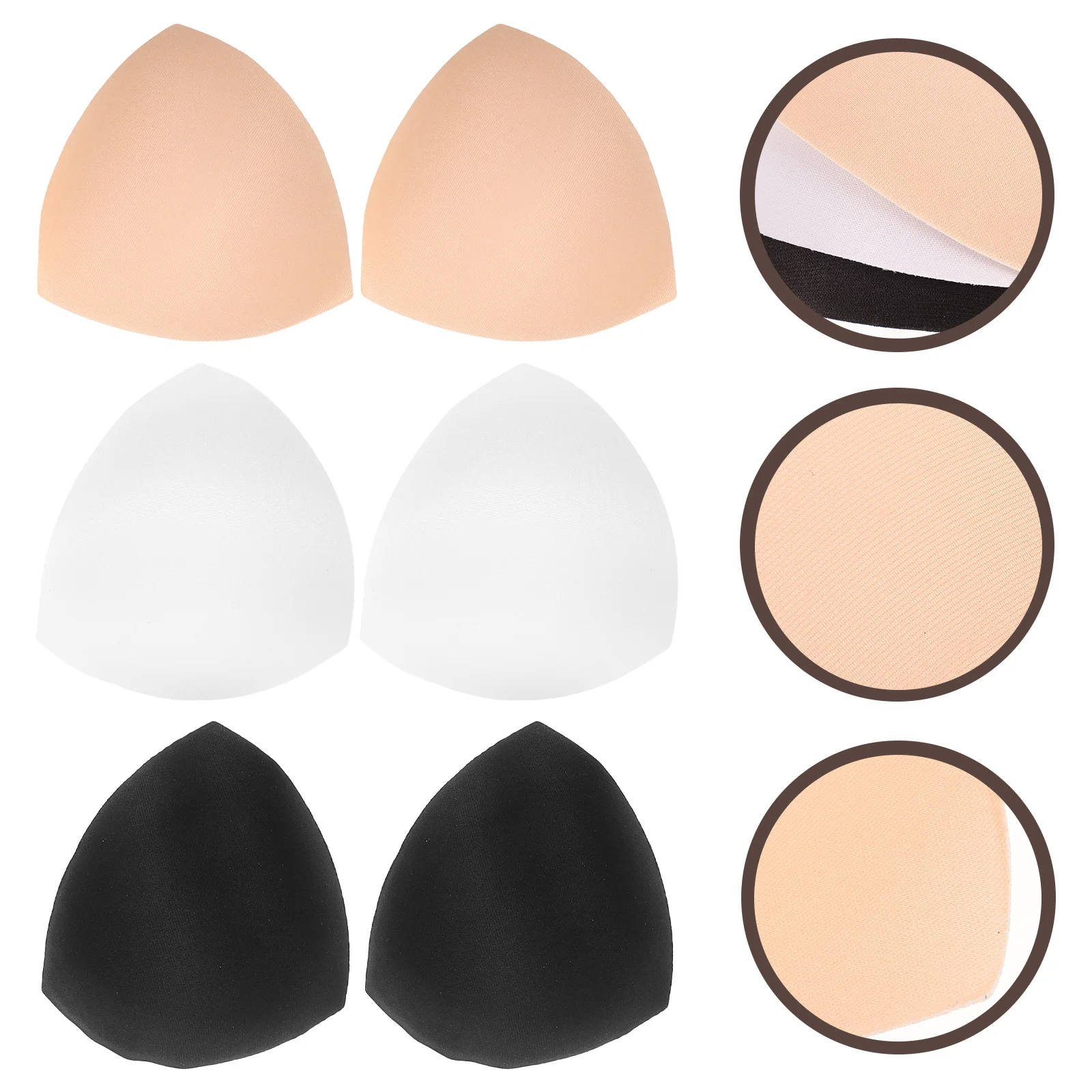 Inserti per coppe per reggiseno Donna Eco friendly Comodo Sport Costumi da bagno per yoga Reggiseni per allattamento Cuscinetti a triangolo Potenziatori Boost