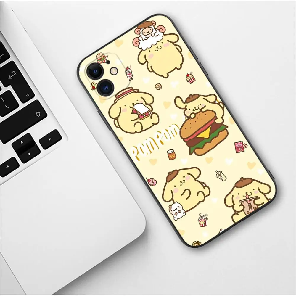 Sanrio-Apple用の豪華なポンプリン電話ケース,iPhone 13,12,11,14,15 pro max,mini se,xr,x,xs max,6s 8、7プラス