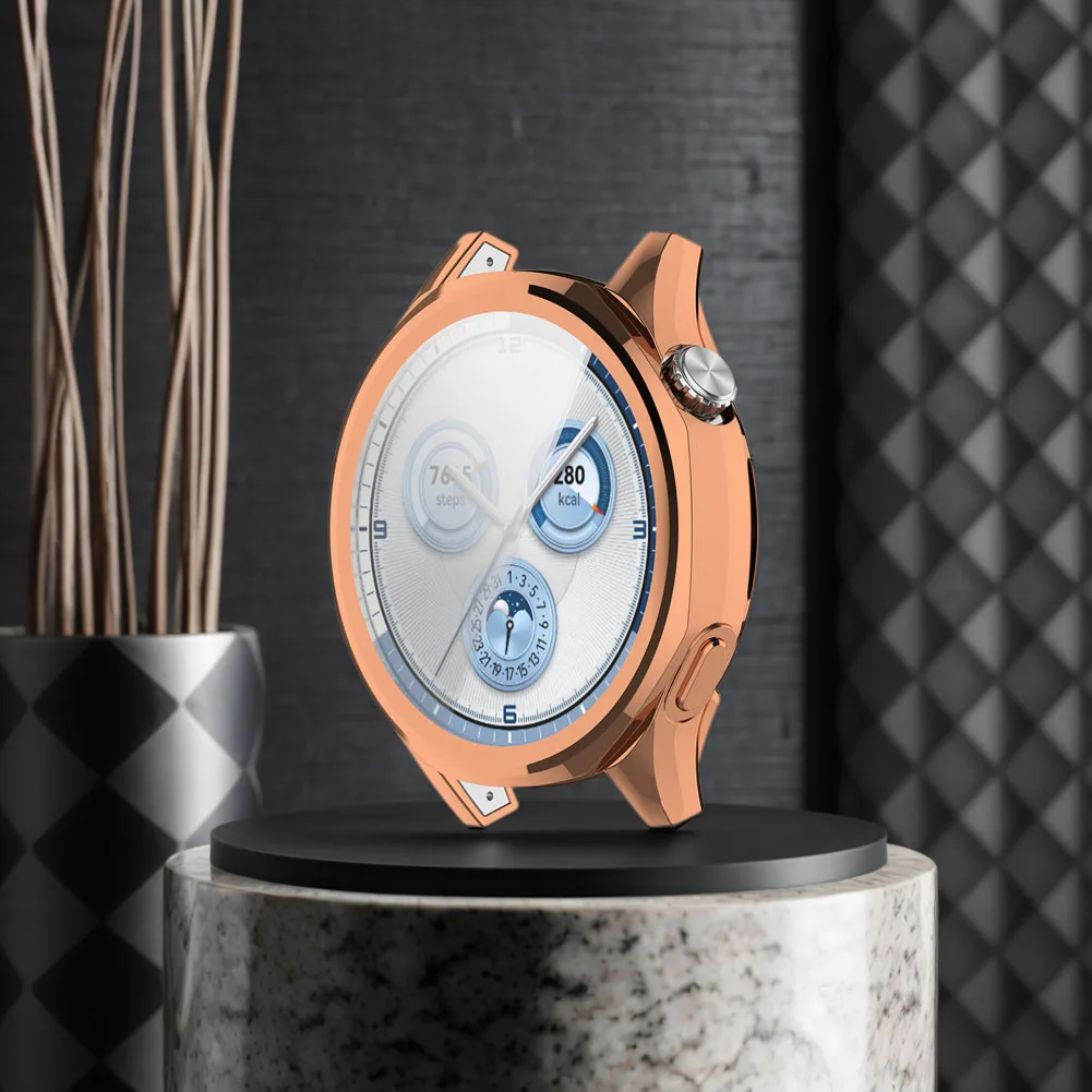 TPU Full Case ป้องกันหน้าจอกรณีป้องกันรอบป้องกัน TPU ฝาครอบกันชนสําหรับ Huawei Watch GT5 41 มม.46 มม.