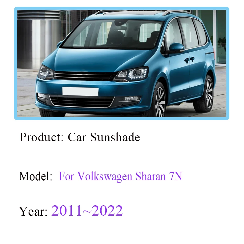 

Солнцезащитные козырьки для автомобиля VW Volkswagen Sharan 7N 2011-2022, защита от УФ-излучения, солнцезащитные шторки на окна, аксессуары