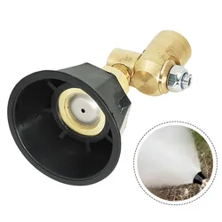 Universal High Pressure Pesticide Sprayer Nozzle Agricultural Atomization Adjustable Garden GreenhouCopper Black Cyclone Nozzle