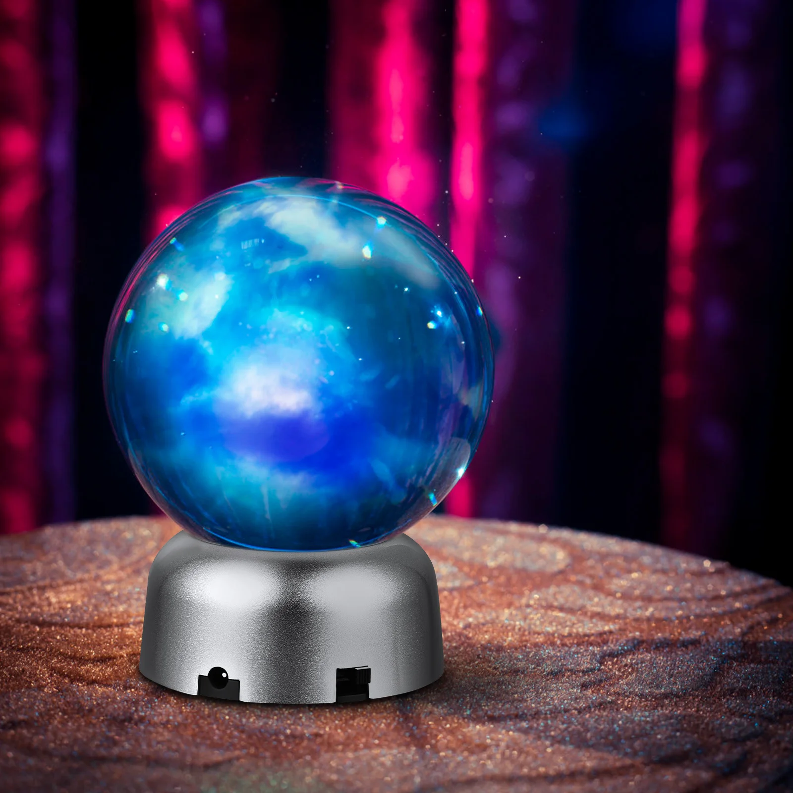 

4Pcs LED Lamp Bases Colorful Light Stands for Crystal Glass Art Jewelry Display Holders USB Powered LED Light Base