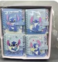 Kawai Disney Stitch Coil Notebook Stationery Cartoon Student Portable Coil Book Stitch Kids School Supplies Christmars Gifts